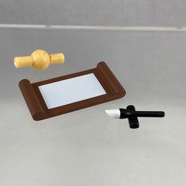 Playset #10: Chinese Study A Caligraphy scroll, brush and stand