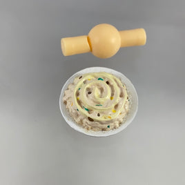 Chibi Arts -Kaburagi T. Kotetsu's Plate of Food (With Mayonnaise in Spiral Shape)