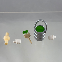 [ND33] Doll: Colorful Coverall GREEN Paintbrush & Paint Bucket
