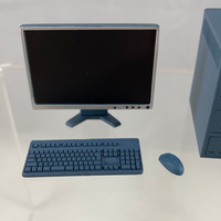 Playset #1 -School Life Set B: Desktop Computer (Tower, Monitor, Keyboard, Mouse)