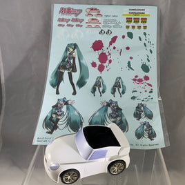 75 -Hatsune Miku Race Queen Vers. White Car with Decals