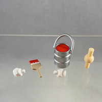 [ND33] Doll: Colorful Coverall RED Paintbrush & Paint Bucket