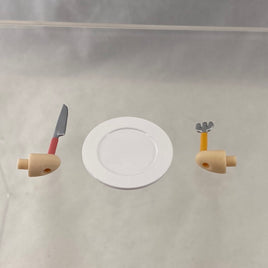 83 -Churuya-San's Place Setting with Chibi Hands (Fork, Knife, Plate)