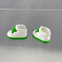 ND63 -White Sneakers with Green Accents (from the Souvenir Jacket Blue Set)
